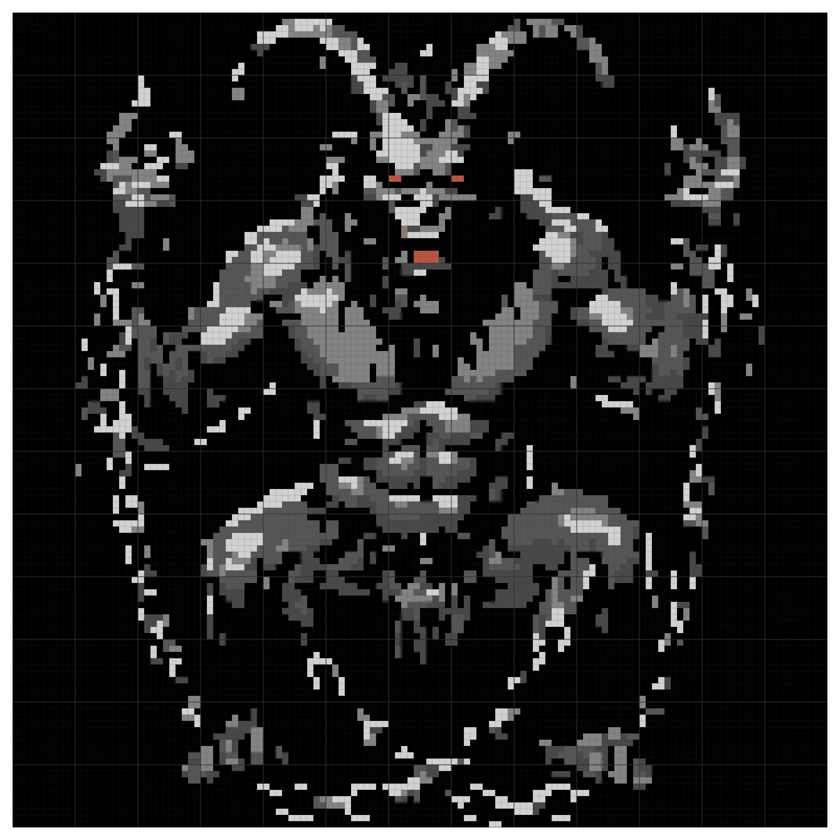 The full Krampus' Chain cross stitch chart, 130 by 130 stitches