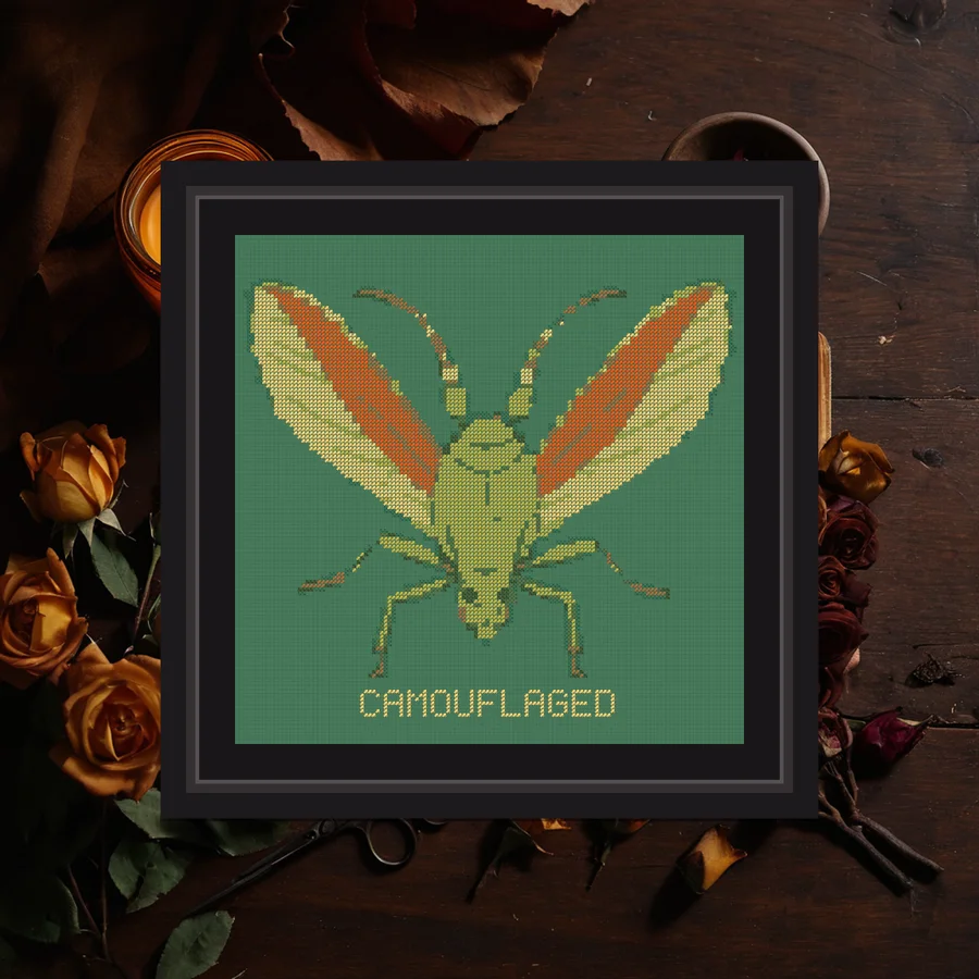 Leaf Me cross stitch pattern
