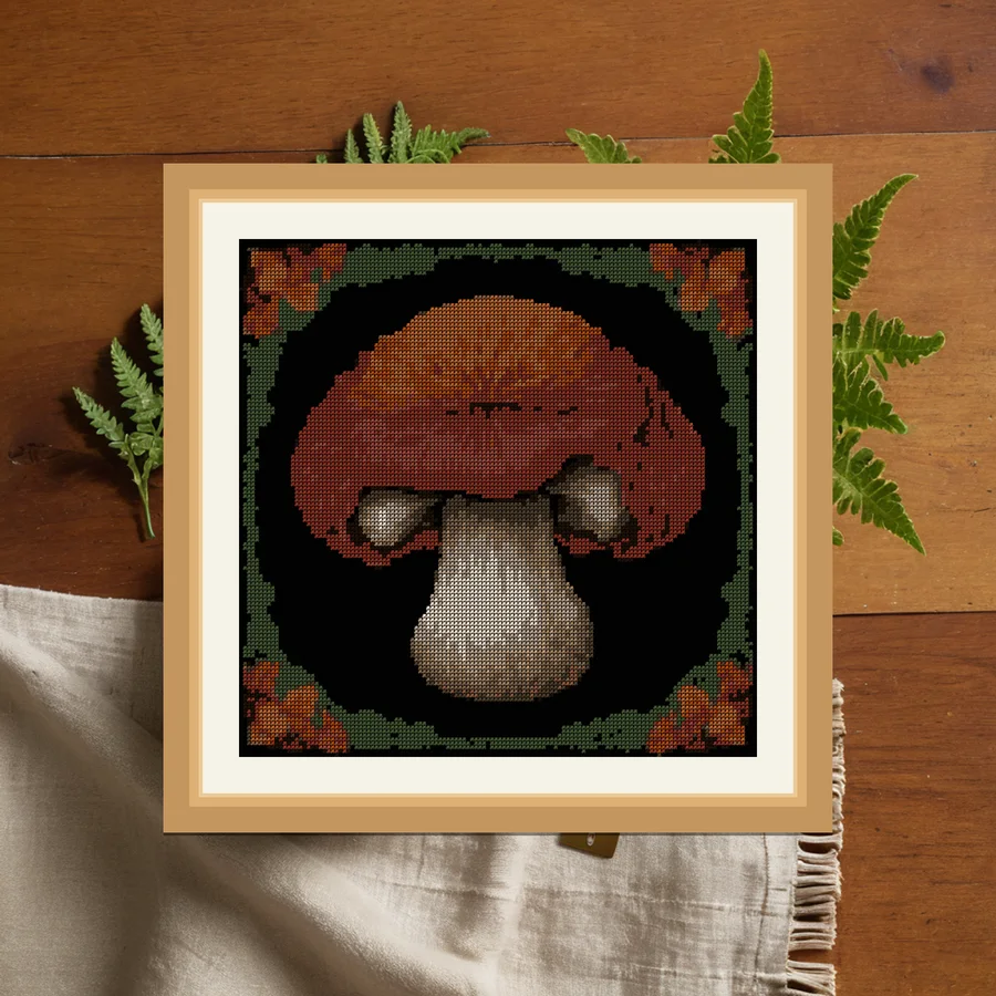 Lions Mane cross stitch pattern