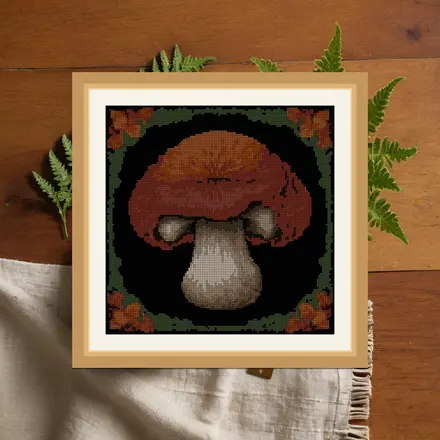 Lions Mane cross stitch pattern