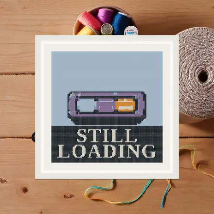 Still Loading cross stitch pattern