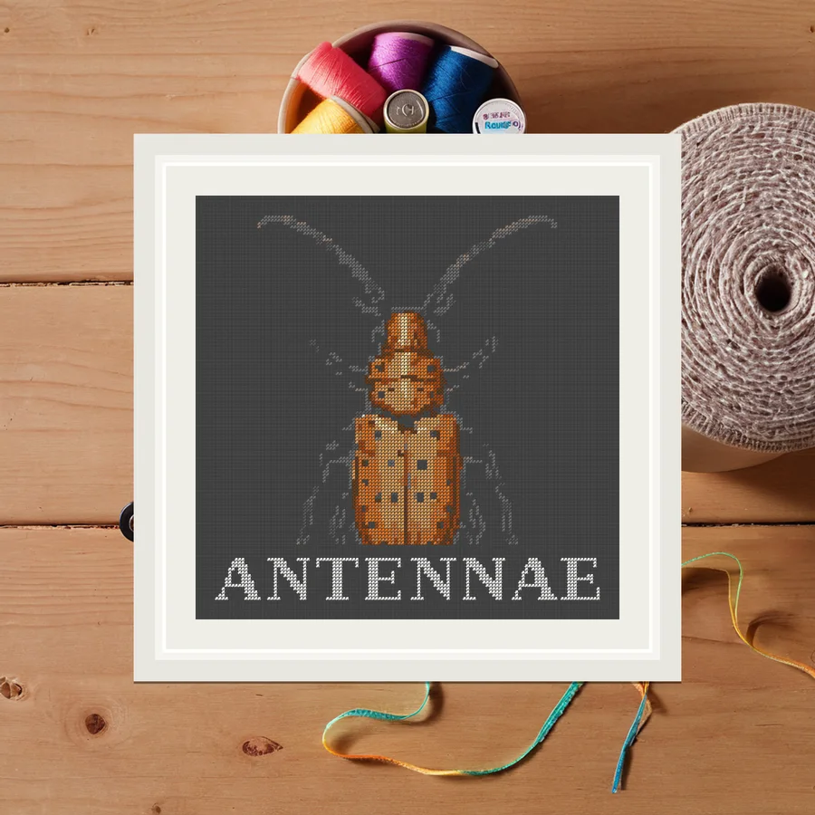 Antennae cross stitch pattern