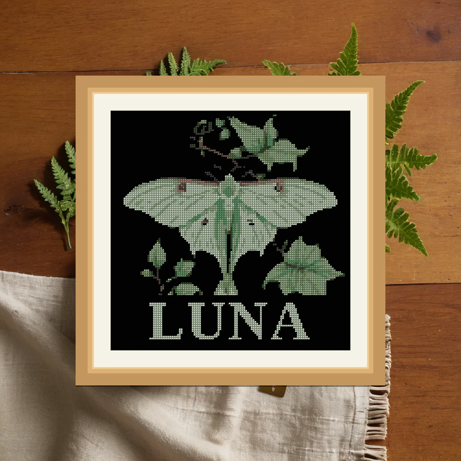 Luna cross stitch pattern
