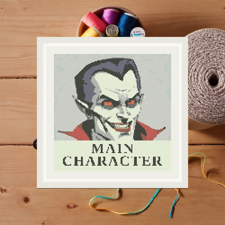 Main Character cross stitch pattern
