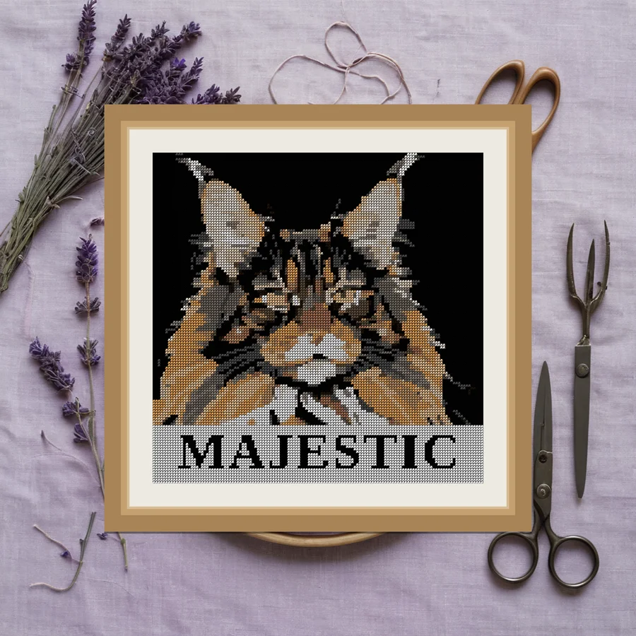 Majestic cross stitch pattern