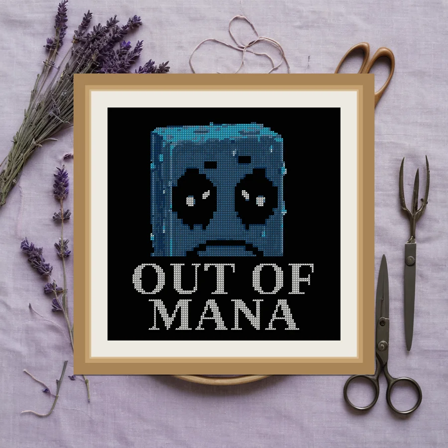 Out Of Mana cross stitch pattern