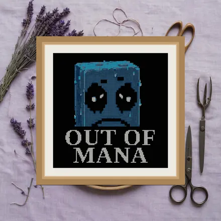 Out Of Mana cross stitch pattern