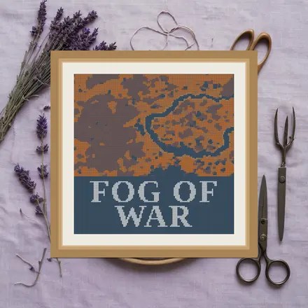 Fog Of War cross stitch pattern