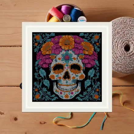 Marigold Arch cross stitch pattern