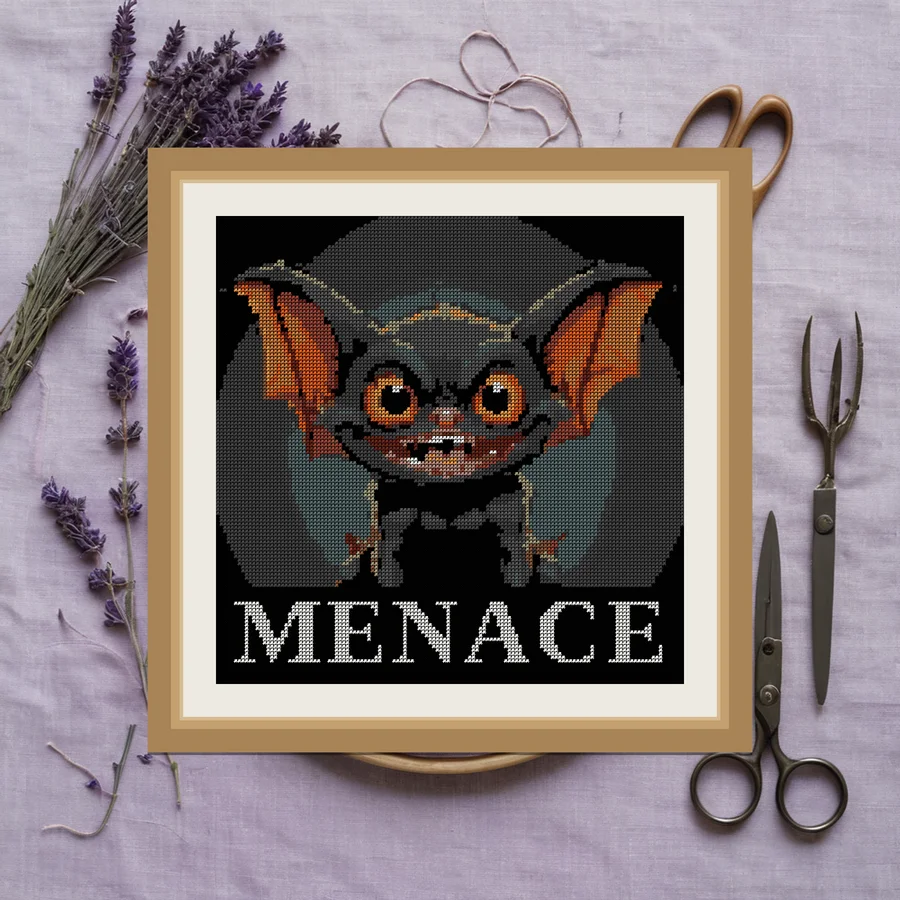 Menace cross stitch pattern