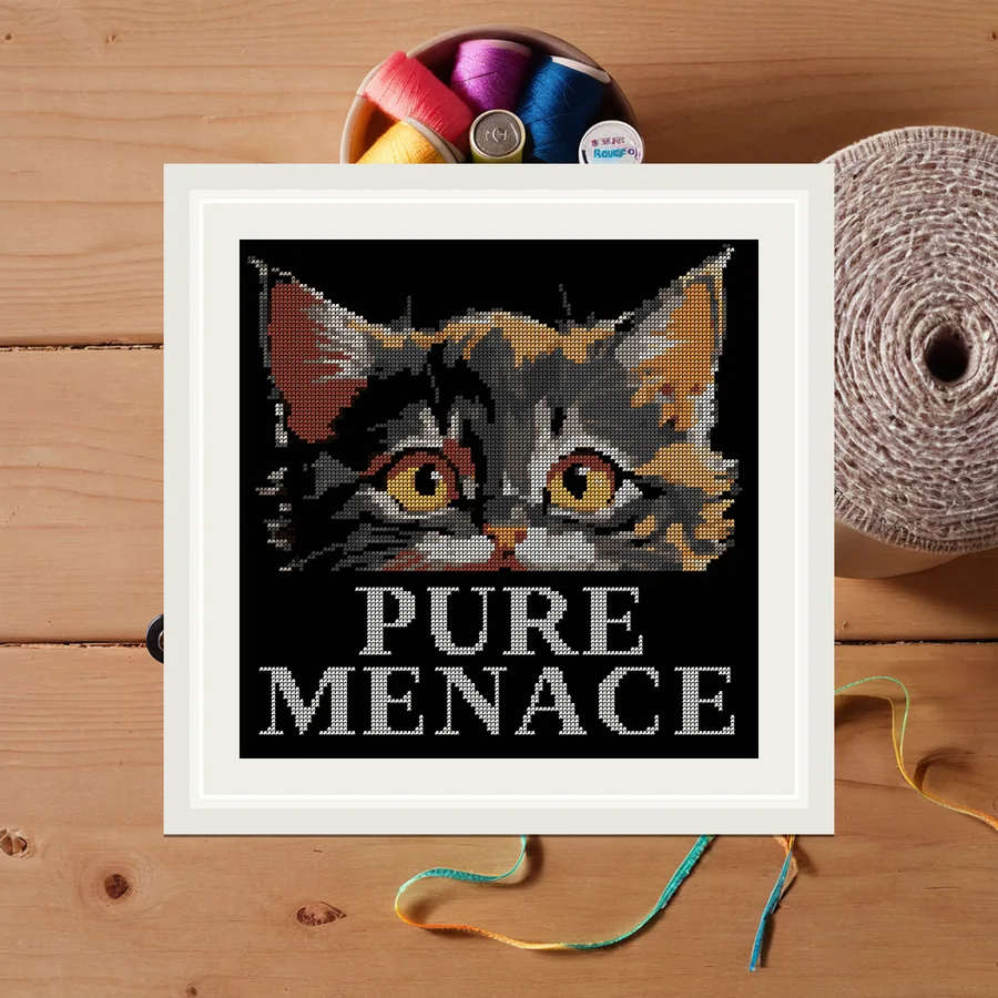 Menace cross stitch pattern