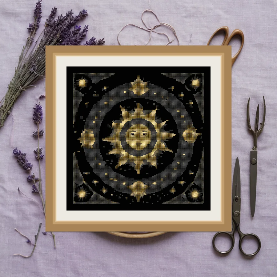 Meteor Shower cross stitch pattern