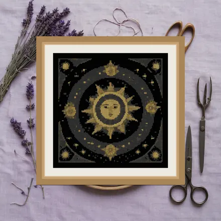 Meteor Shower cross stitch pattern