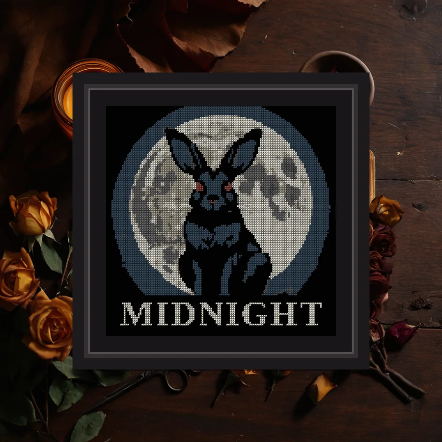 Midnight cross stitch pattern