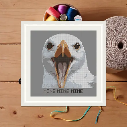 Mine Mine Mine cross stitch pattern