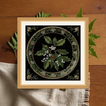 Mistletoe Sprig cross stitch pattern