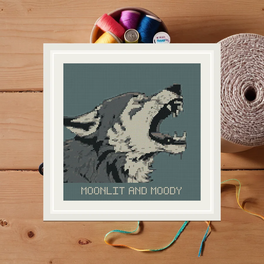Moonlit And Moody cross stitch pattern