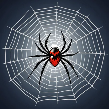 Moonlit Spider cross stitch pattern