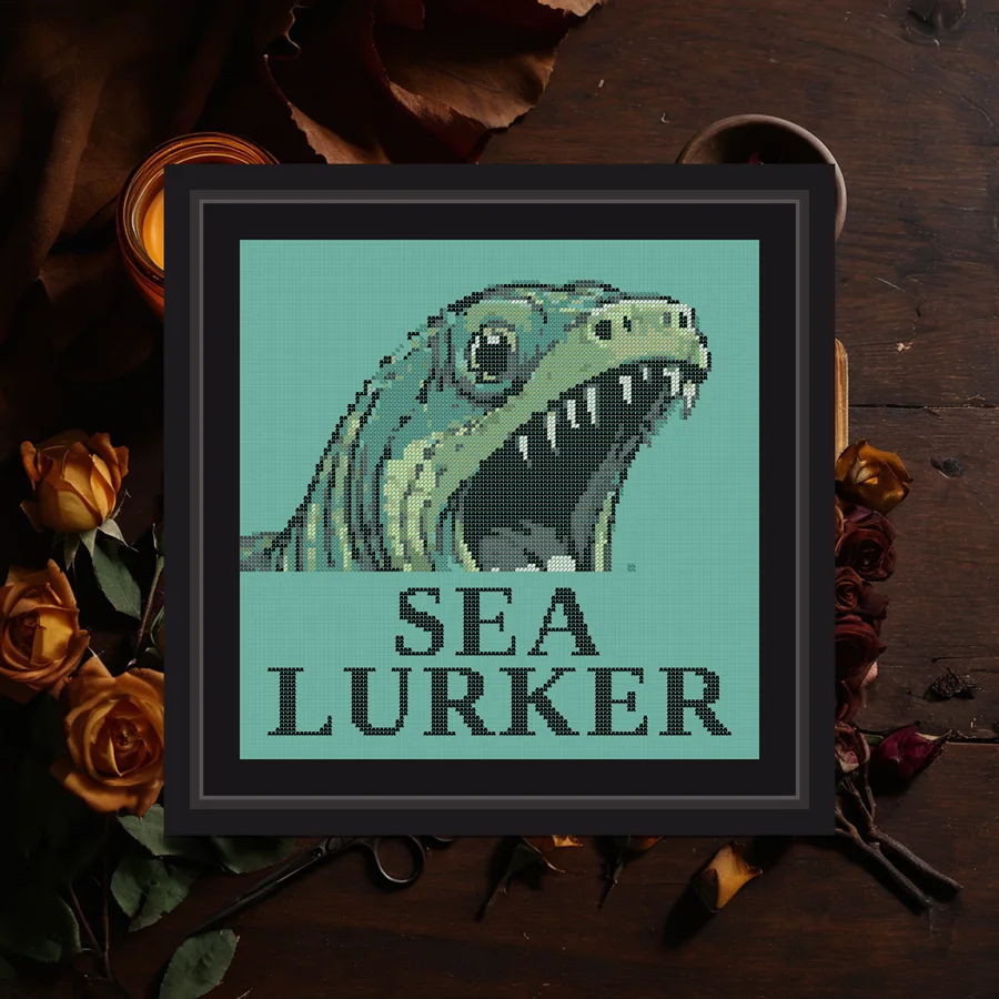 Lurker cross stitch pattern