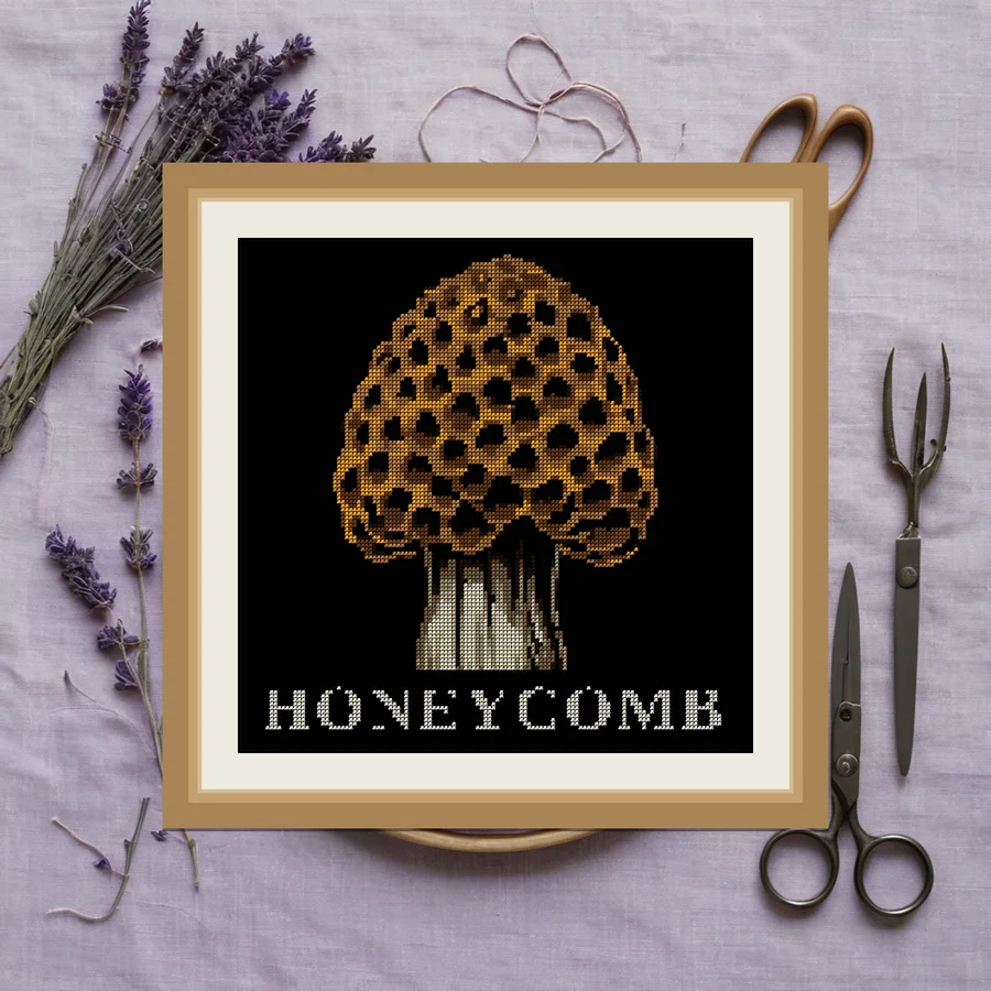 Honeycomb cross stitch pattern