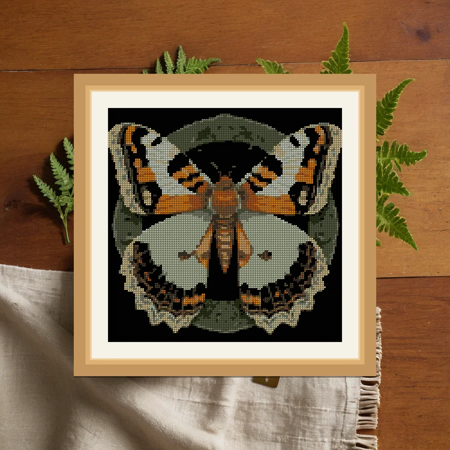 Moth Eaten Lace cross stitch pattern