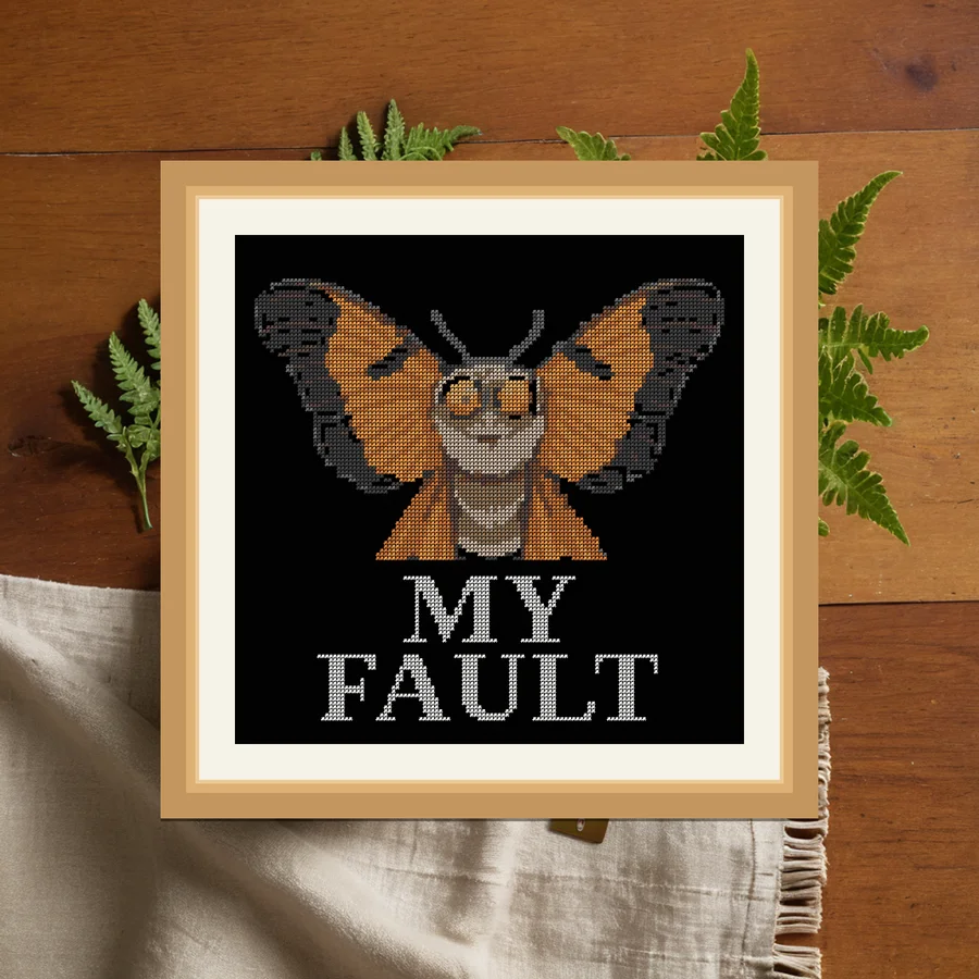 My Fault cross stitch pattern