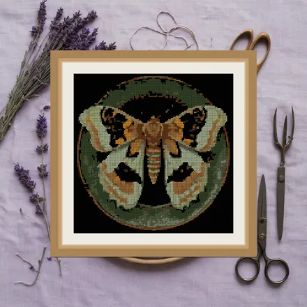 Moth Wing Study cross stitch pattern