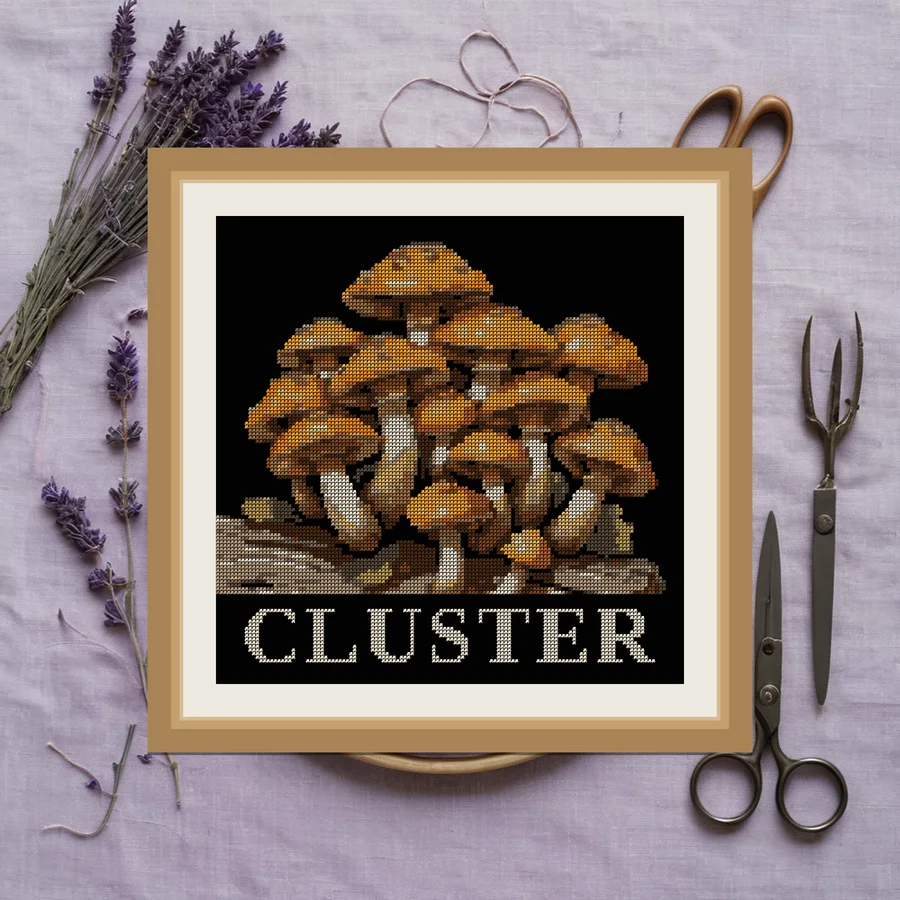 Cluster cross stitch pattern