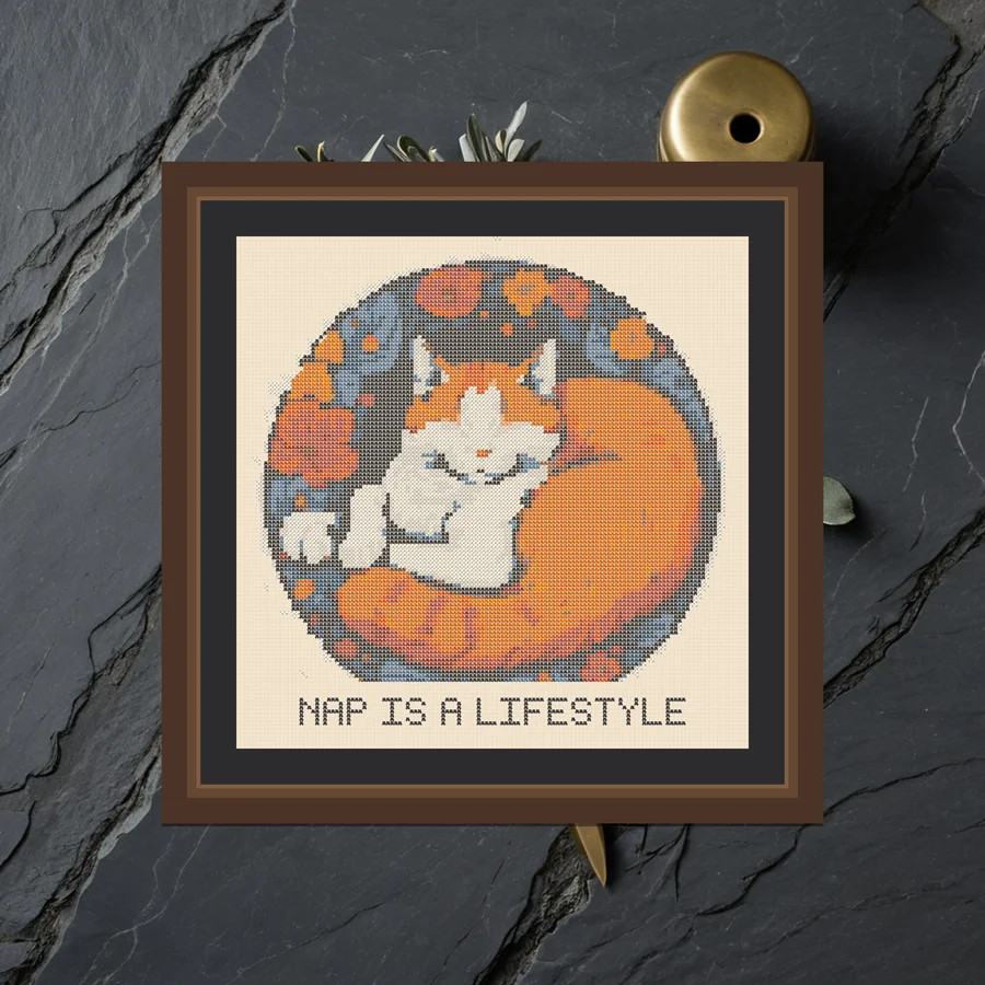 Nap Is A Lifestyle cross stitch pattern