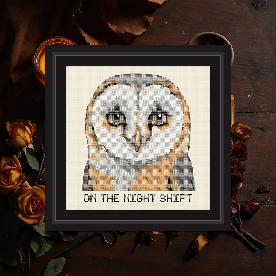 Night Shift cross stitch pattern