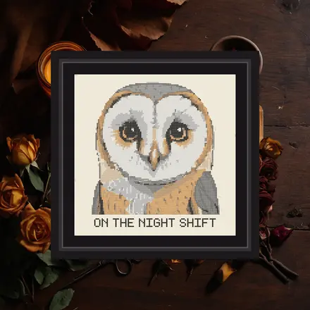 Night Shift cross stitch pattern