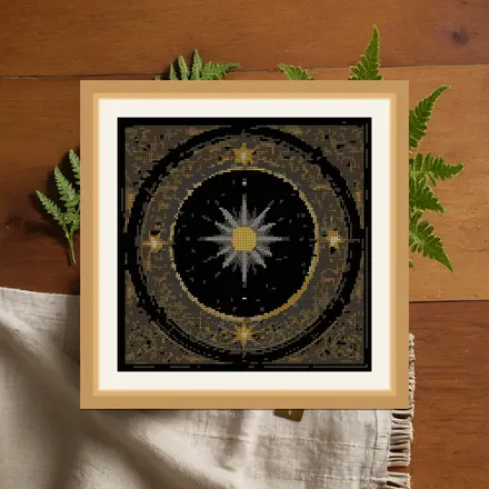 Night Sky Window cross stitch pattern