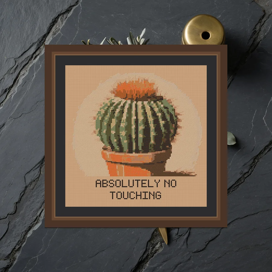 No Touching cross stitch pattern