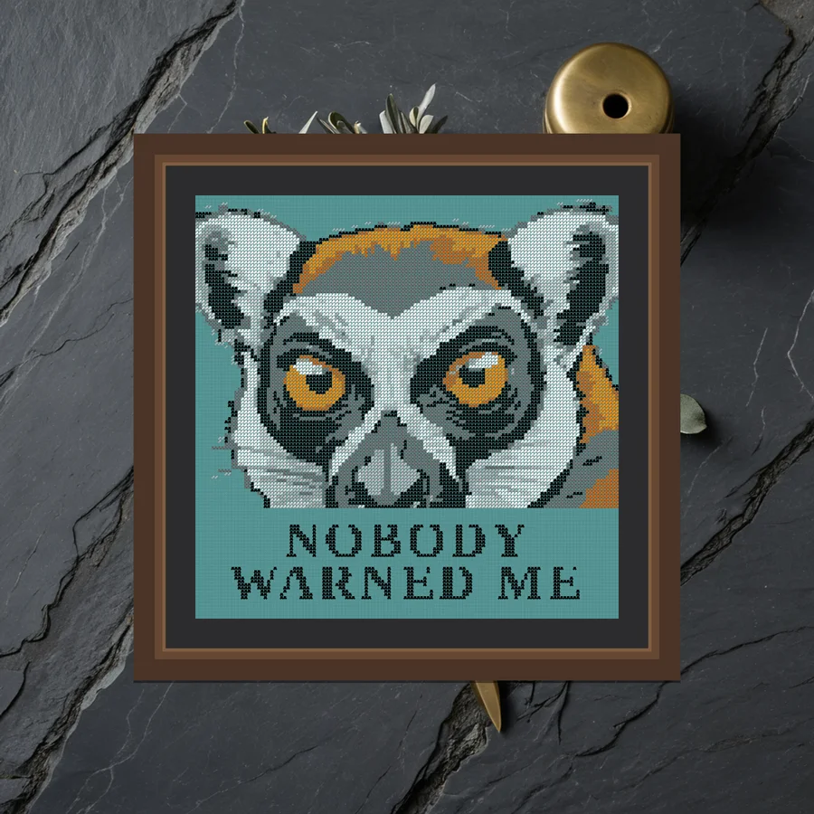 Nobody Warned Me cross stitch pattern