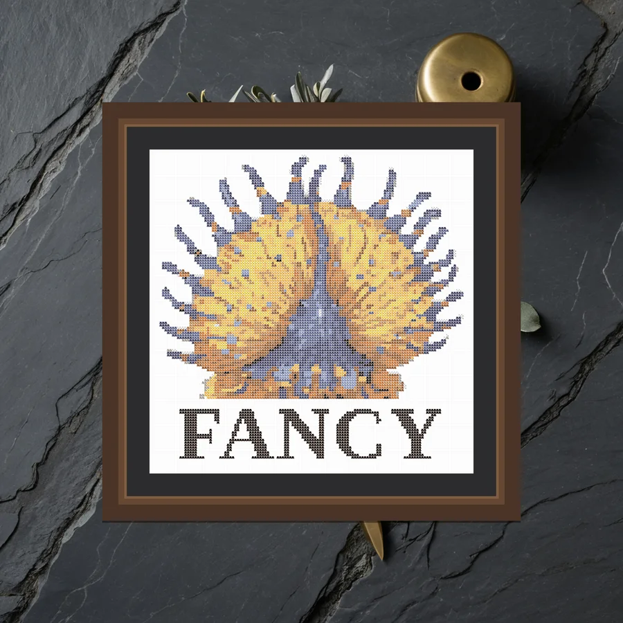 Fancy cross stitch pattern