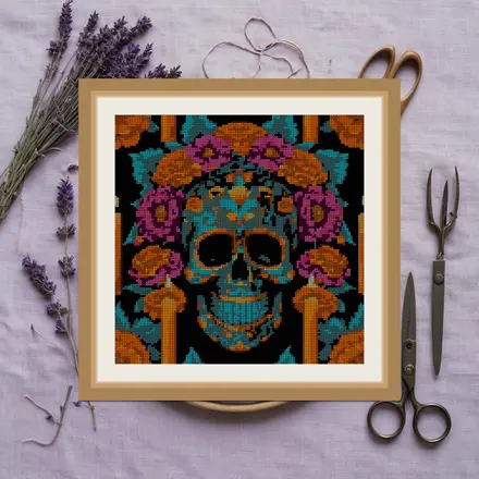 Ofrenda Arch cross stitch pattern