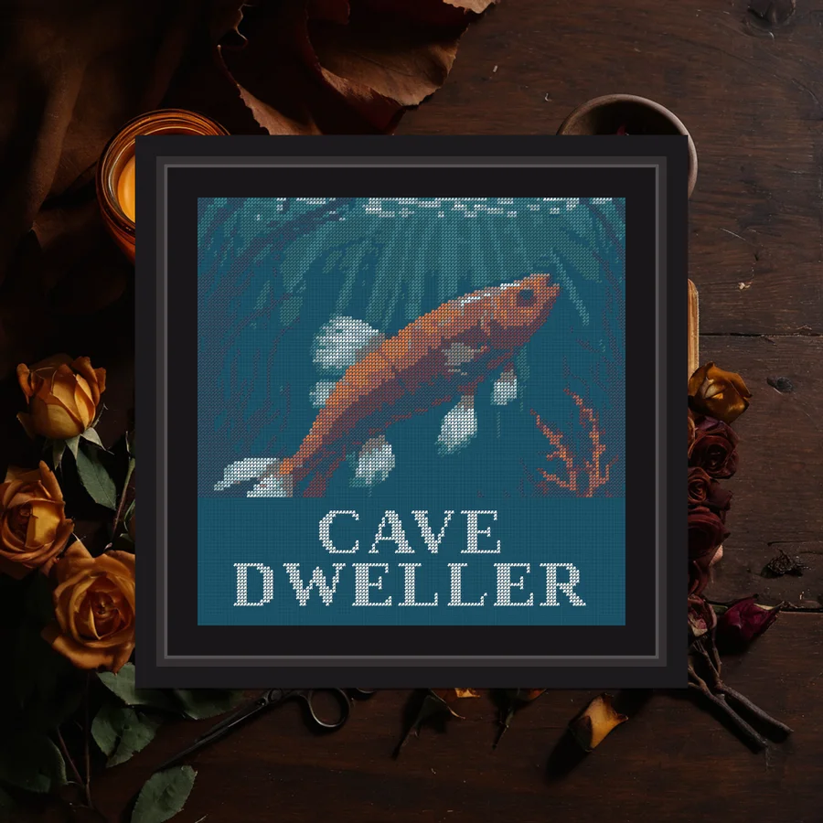 Cave Dweller cross stitch pattern
