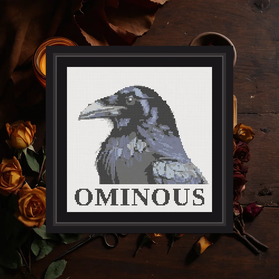 Ominous cross stitch pattern