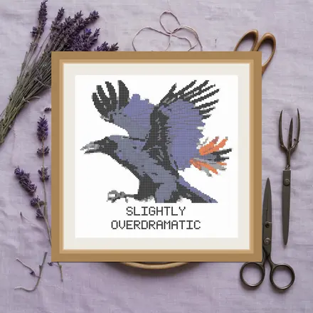 Overdramatic cross stitch pattern