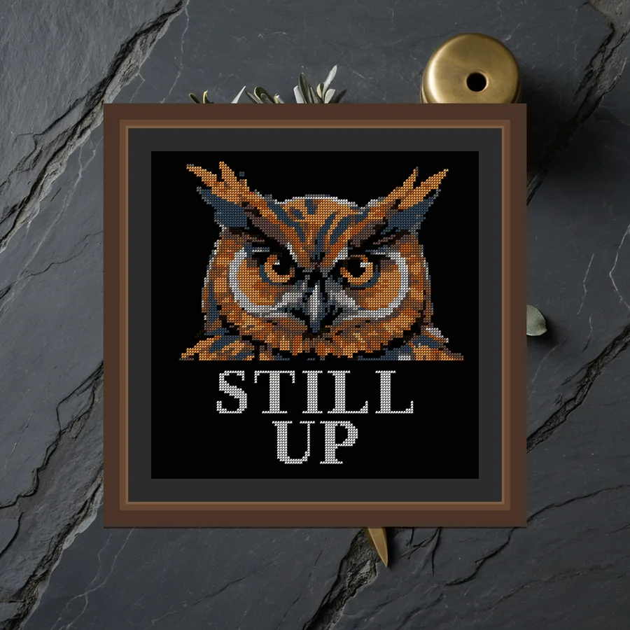 Still Up cross stitch pattern