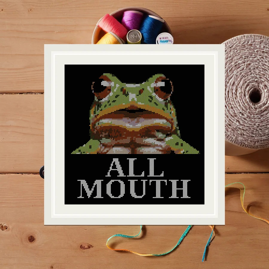 All Mouth cross stitch pattern