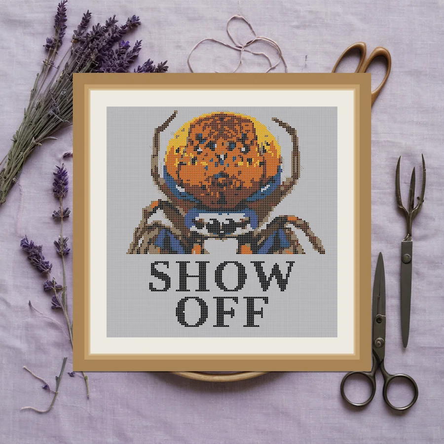 Show Off cross stitch pattern