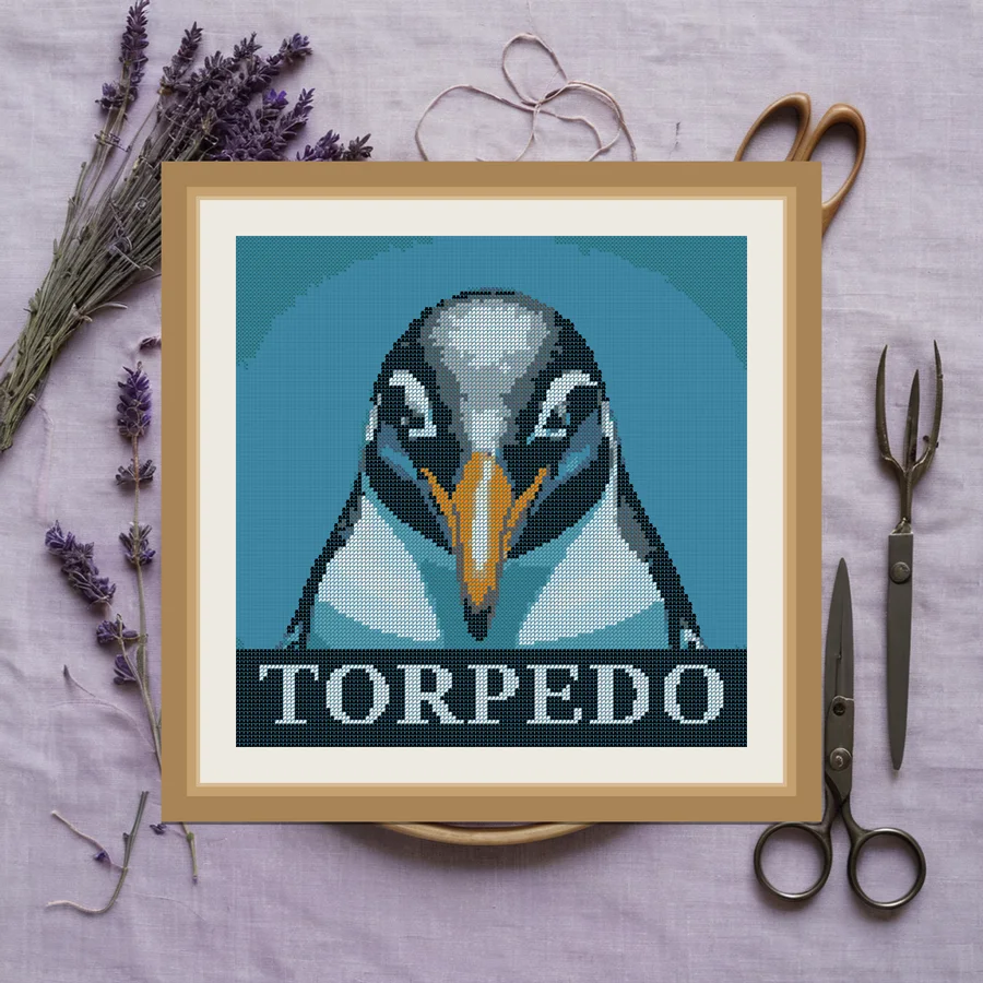 Torpedo cross stitch pattern
