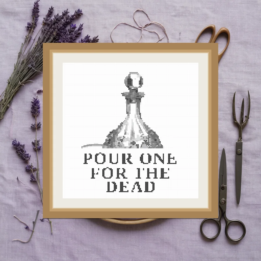 Pour One For The Dead cross stitch pattern