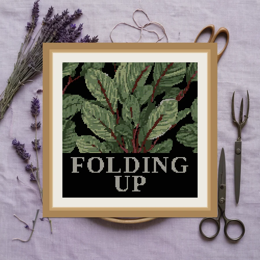 Folding Up cross stitch pattern