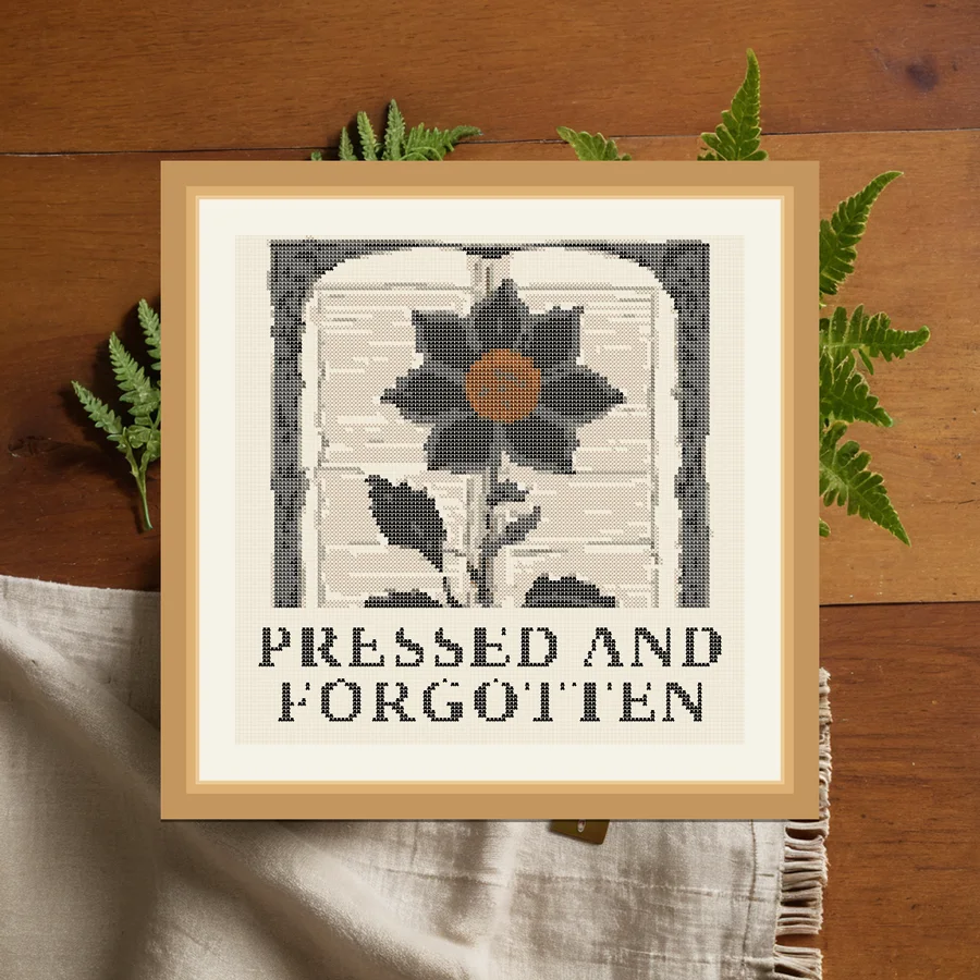 Pressed And Forgotten cross stitch pattern
