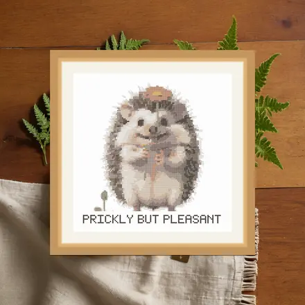 Prickly cross stitch pattern