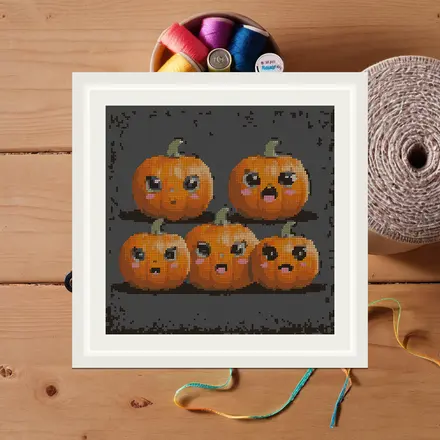 Pumpkin Patch cross stitch pattern