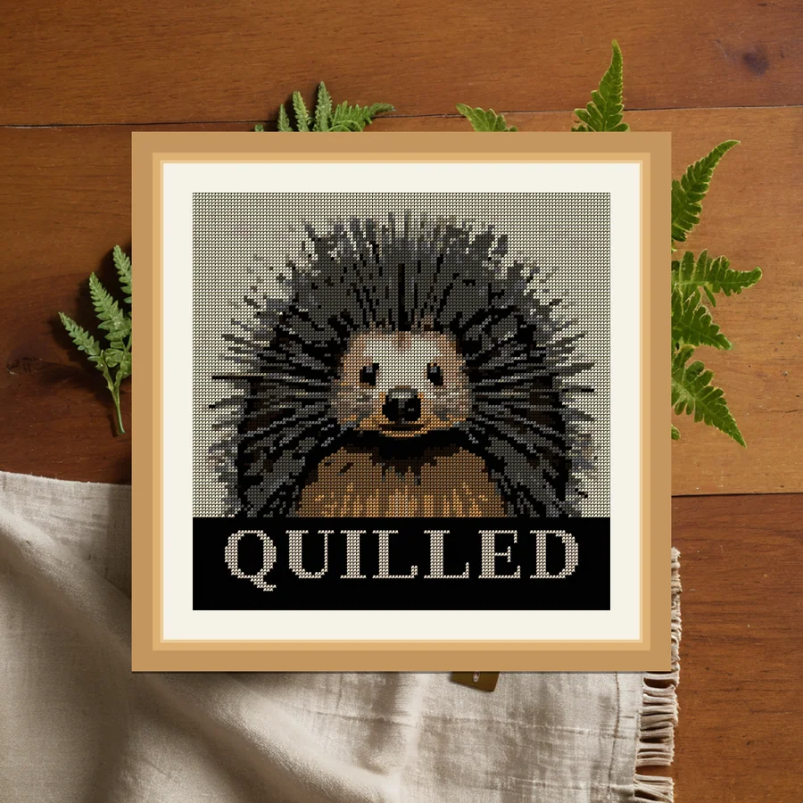 Quilled cross stitch pattern