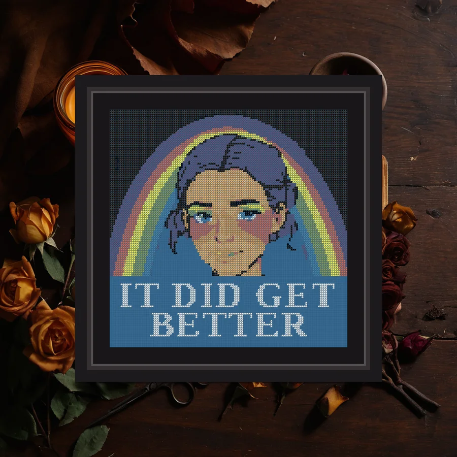 It Did Get Better cross stitch pattern